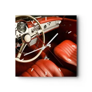 Wanduhr - Glasuhr - Luxus im Vintagestil - 40x40 cm