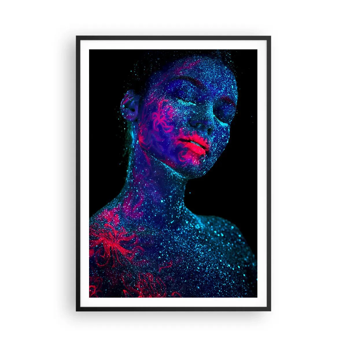 Poster in einem schwarzem Rahmen - Im Sternenstaub - 70x100 cm