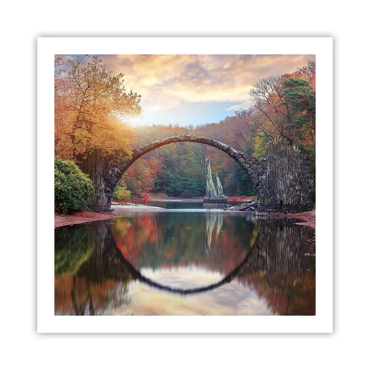 Poster - Auf der anderen Seite des Spiegels - 60x60 cm