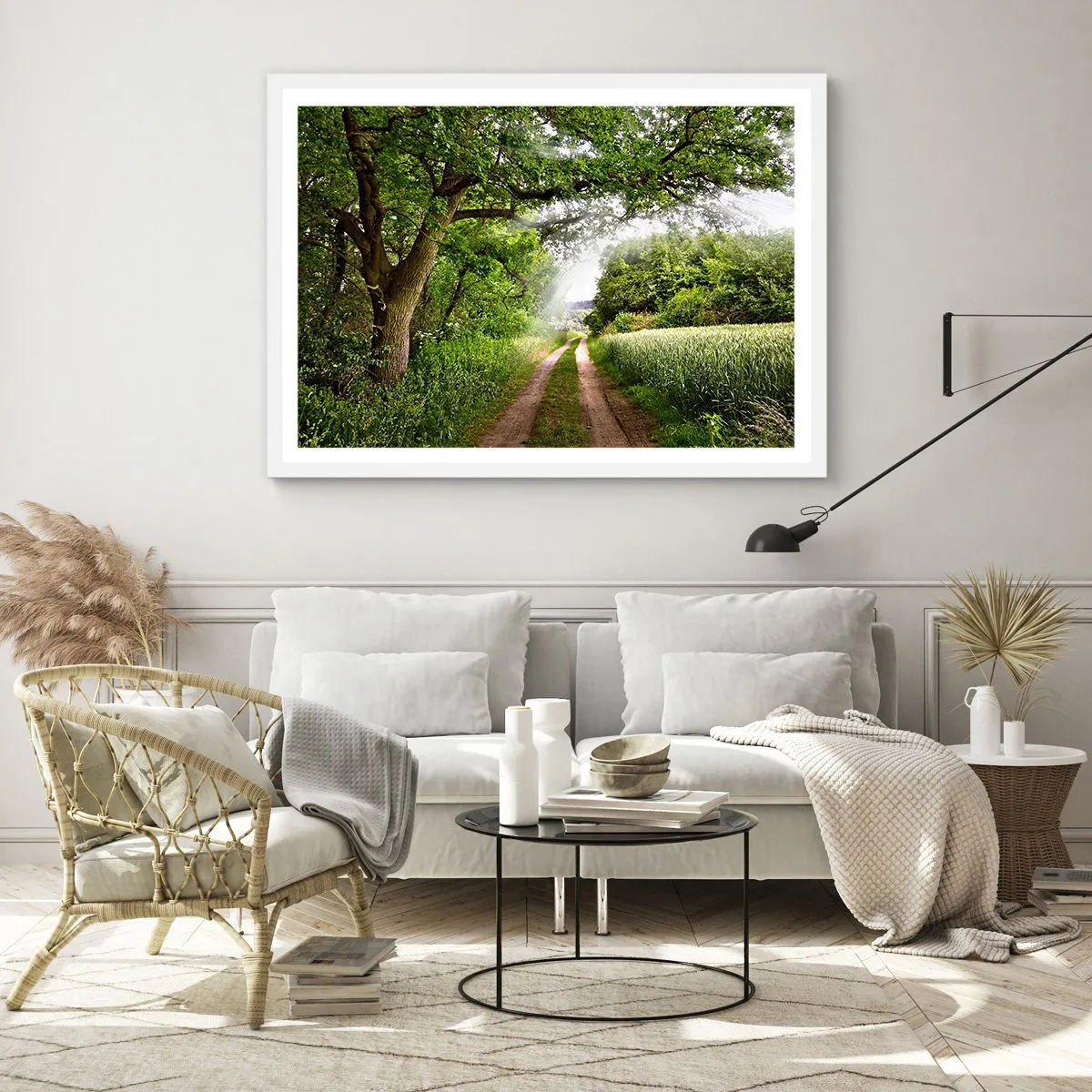 Poster in einem weißen Rahmen - Et in Arcadia ego - 40x30 cm