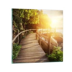 Glasbild - Bild auf glas - Noch eine Wendung, ein weiteres Wunder - 50x50 cm