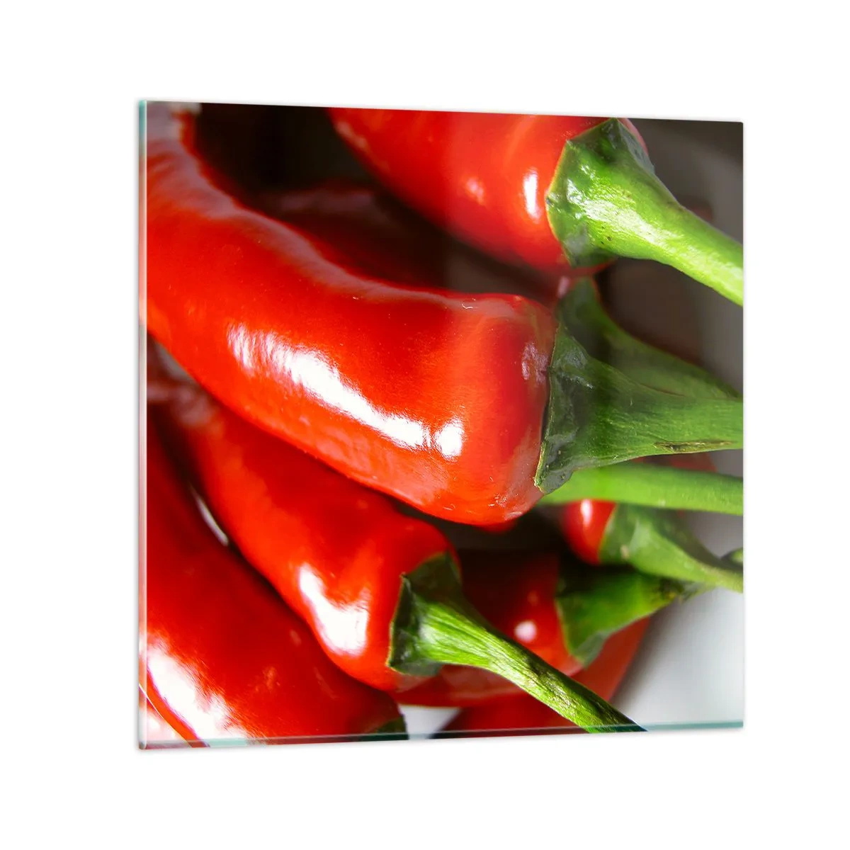 Glasbild - Bild auf glas - Saftig, glänzend, glatt - 50x50 cm