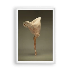 Poster in einem weißen Rahmen - Es wird bald auffliegen - 70x100 cm