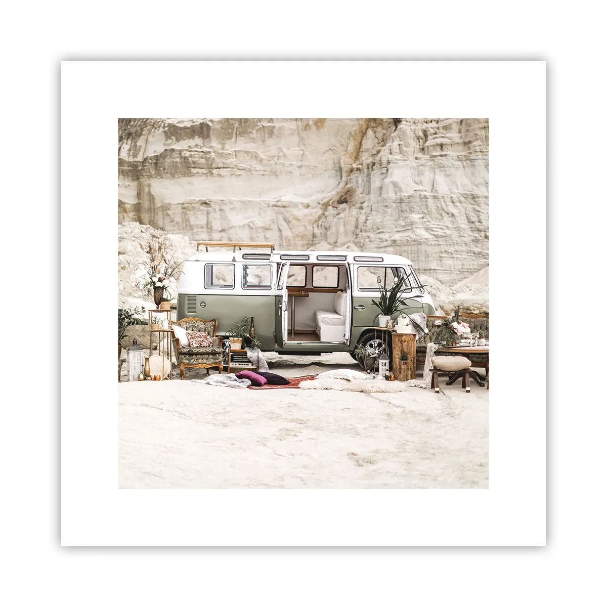 Poster - Es ist die Zeit, die Reise zu beginnen - 30x30 cm