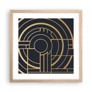 Poster in einem Rahmen aus heller Eiche - Wendungen der Dinge - 40x40 cm