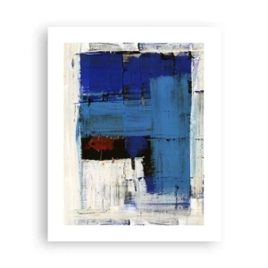 Poster - Geheimnis ist blau - 40x50 cm