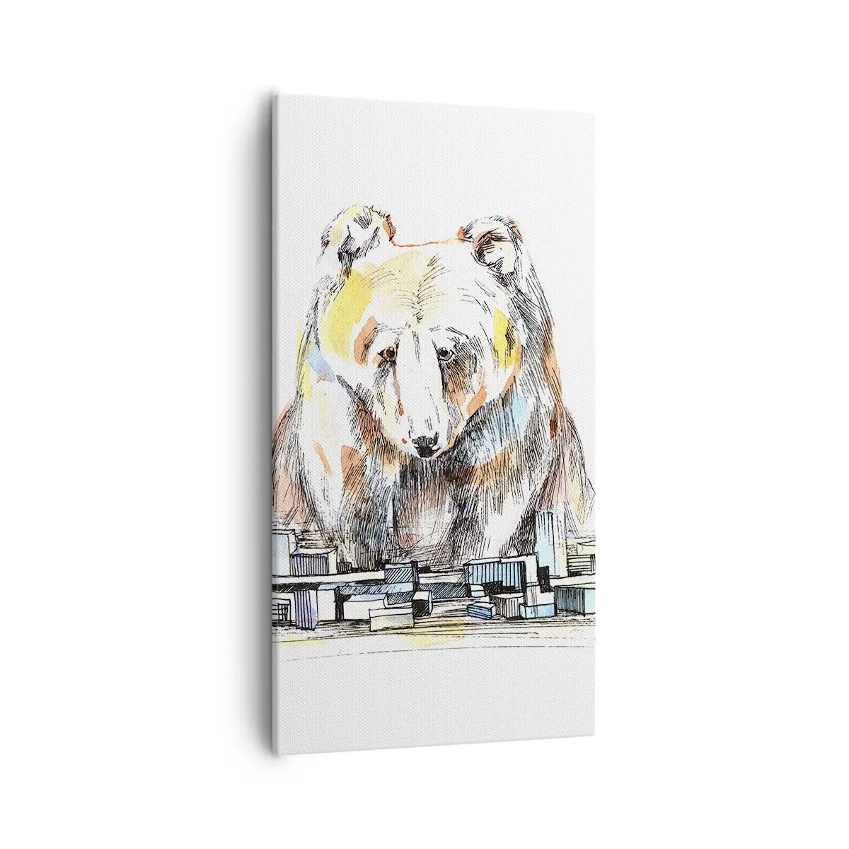 Bild auf Leinwand - Leinwandbild - Wie kann man so leben? - 55x100 cm