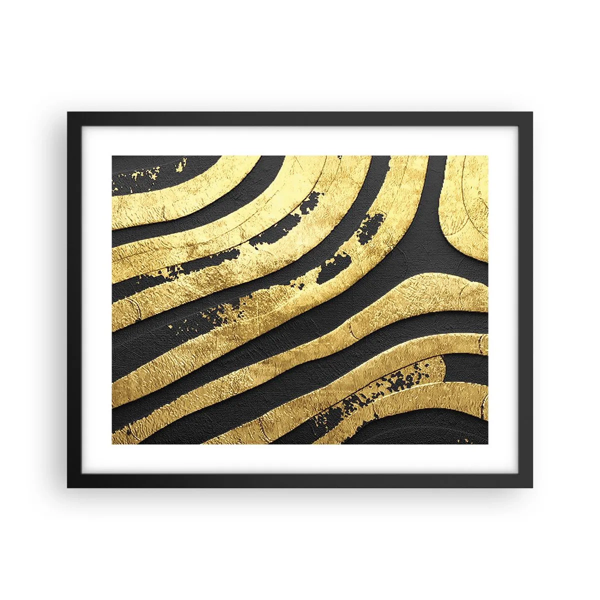 Poster in einem schwarzem Rahmen - Alles fließt - 50x40 cm
