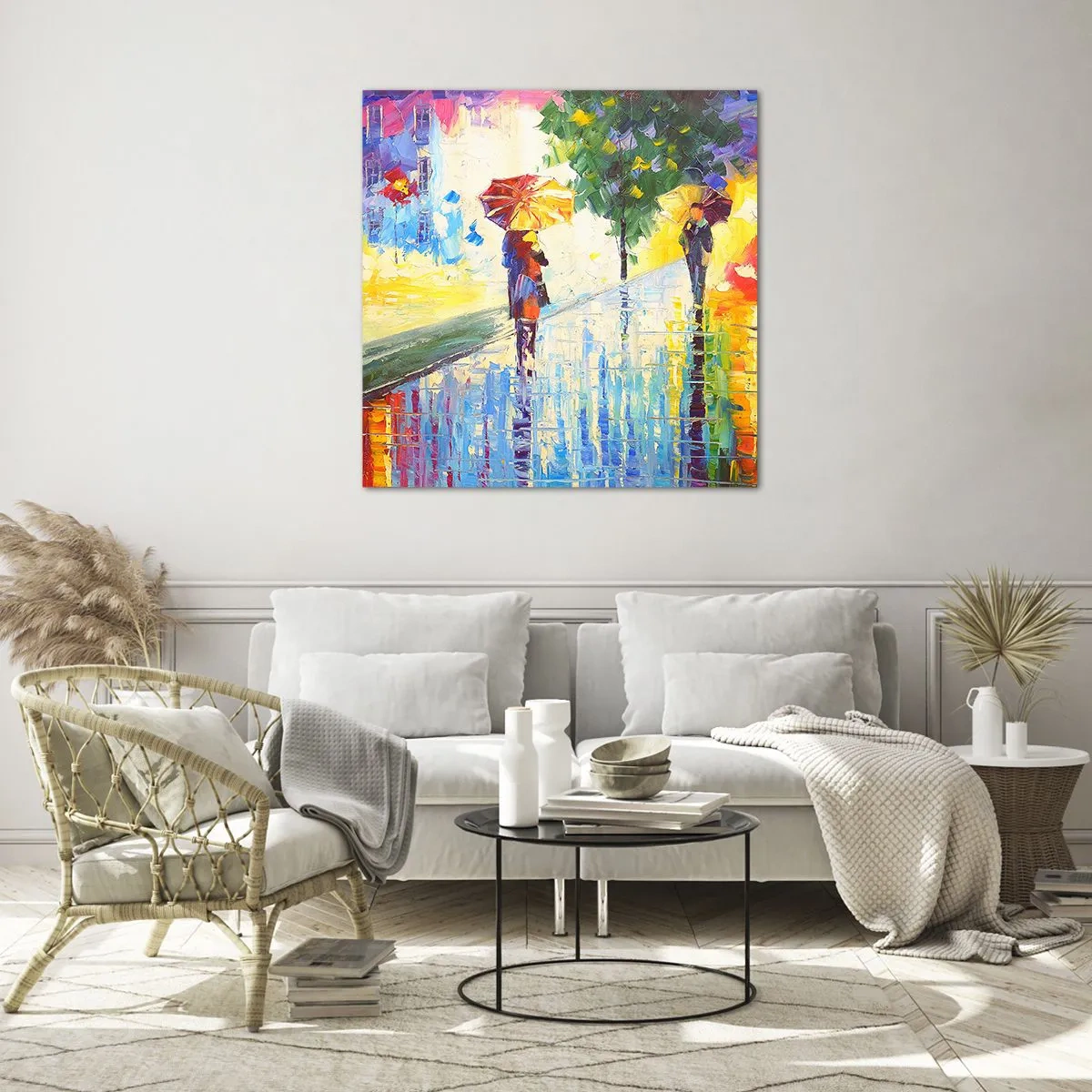 Glasbild - Bild auf glas - Und alles klar - 70x70 cm