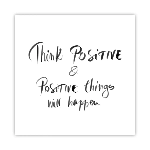 Poster - Wie soll man leben? - 60x60 cm