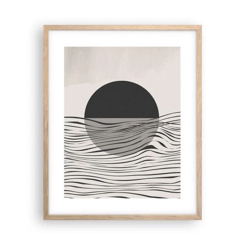 Poster in einem Rahmen aus heller Eiche - Halbe Komposition - 40x50 cm