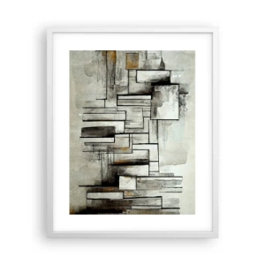 Poster in einem weißen Rahmen - Kraft der Einfachheit - 40x50 cm