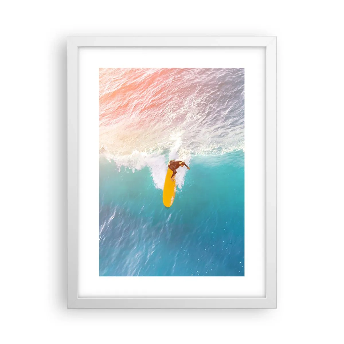 Poster in einem weißen Rahmen - Der Ozeanreiter - 30x40 cm