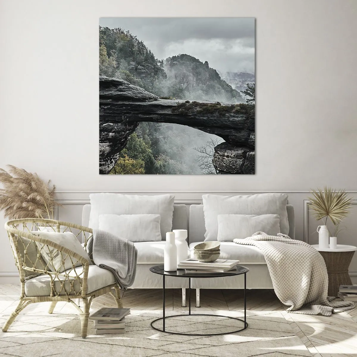 Glasbild - Bild auf glas - Abenteuer beginnt gleich - 70x70 cm