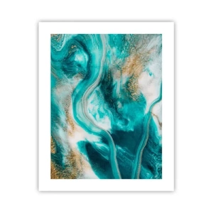Poster - Der Fluss aus Gold - 40x50 cm