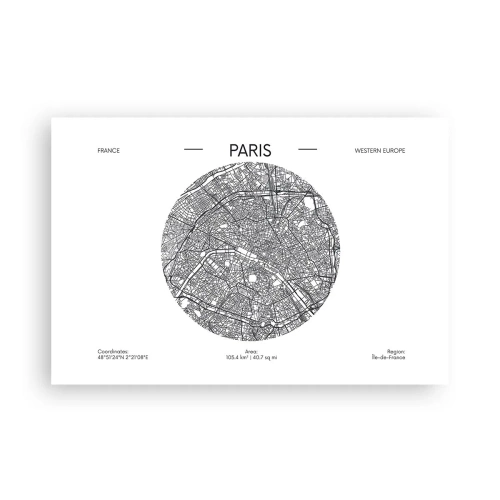 Poster - Anatomie von Paris - 91x61 cm