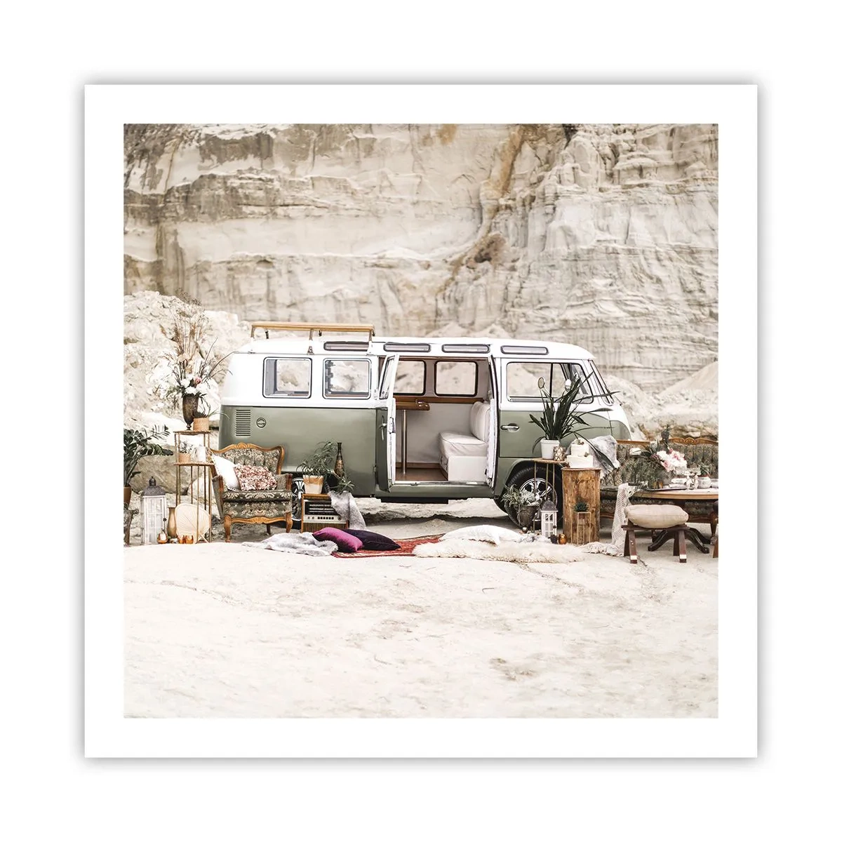 Poster - Es ist die Zeit, die Reise zu beginnen - 60x60 cm