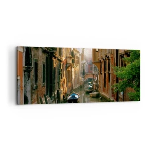 Bild auf Leinwand - Leinwandbild - In einer venezianischen Gasse - 100x40 cm