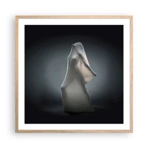 Poster in einem Rahmen aus heller Eiche - Versteckte Wünsche - 60x60 cm