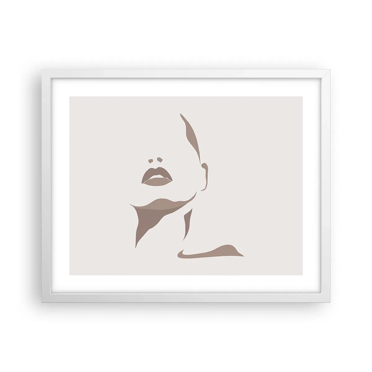 Poster in einem weißen Rahmen - Aus Licht und Schatten - 50x40 cm