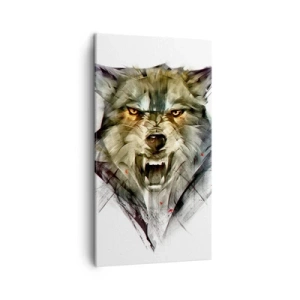 Bild auf Leinwand - Leinwandbild - Kein Schritt näher! - 45x80 cm