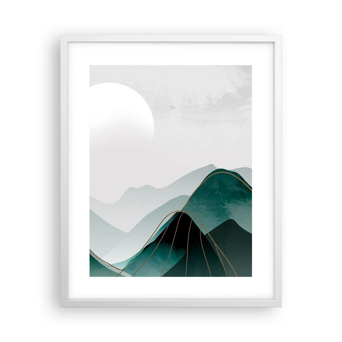 Poster in einem weißen Rahmen - In voller Majestät - 40x50 cm