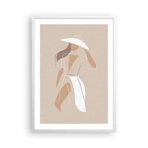 Poster in einem weißen Rahmen - Mode macht Spaß - 50x70 cm