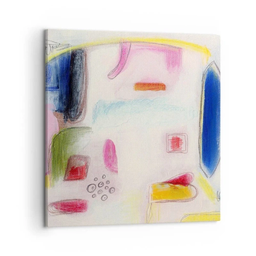 Bild auf Leinwand - Leinwandbild - Eher konvex als konkav oder flach - 50x50 cm