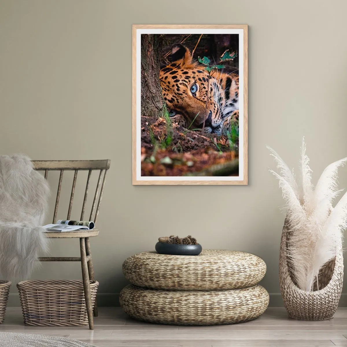 Poster in einem Rahmen aus heller Eiche - Vertrau mir - 30x40 cm