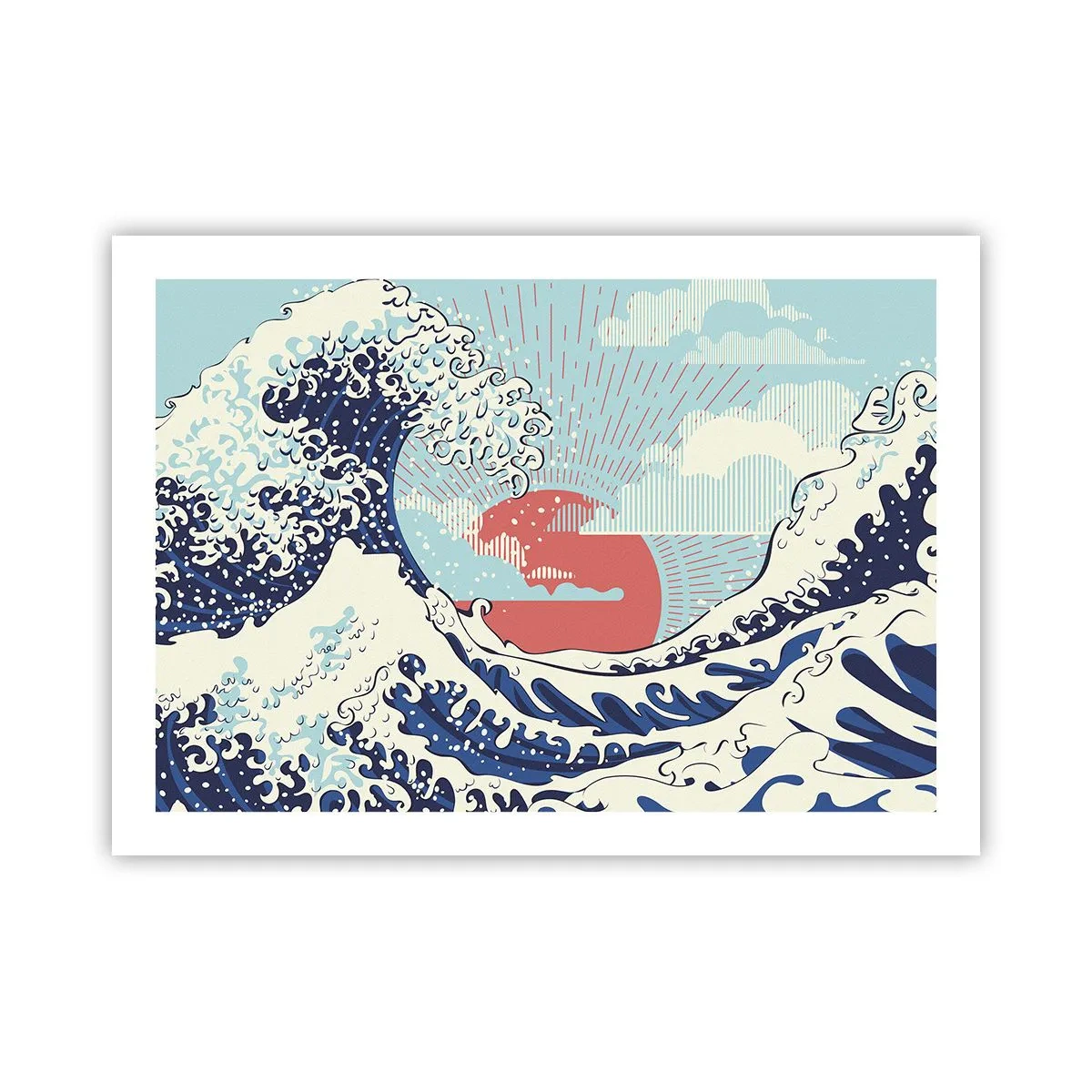 Poster - Von japanischer Inspiration - 70x50 cm