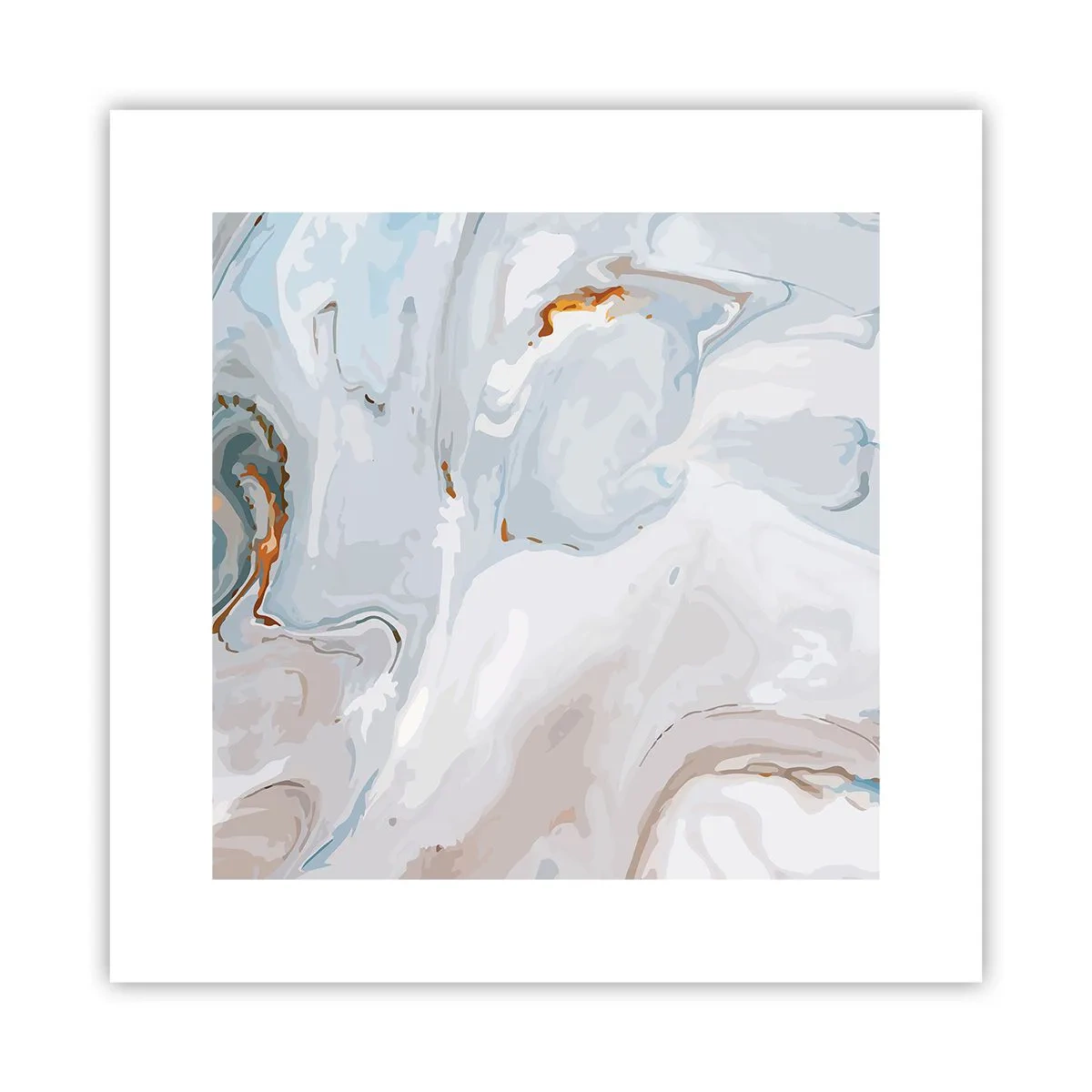 Poster - Das Weiß wird erhoben - 30x30 cm