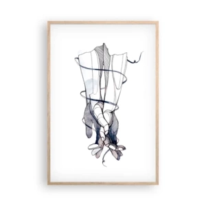 Poster in einem Rahmen aus heller Eiche - Touch-Studie - 61x91 cm