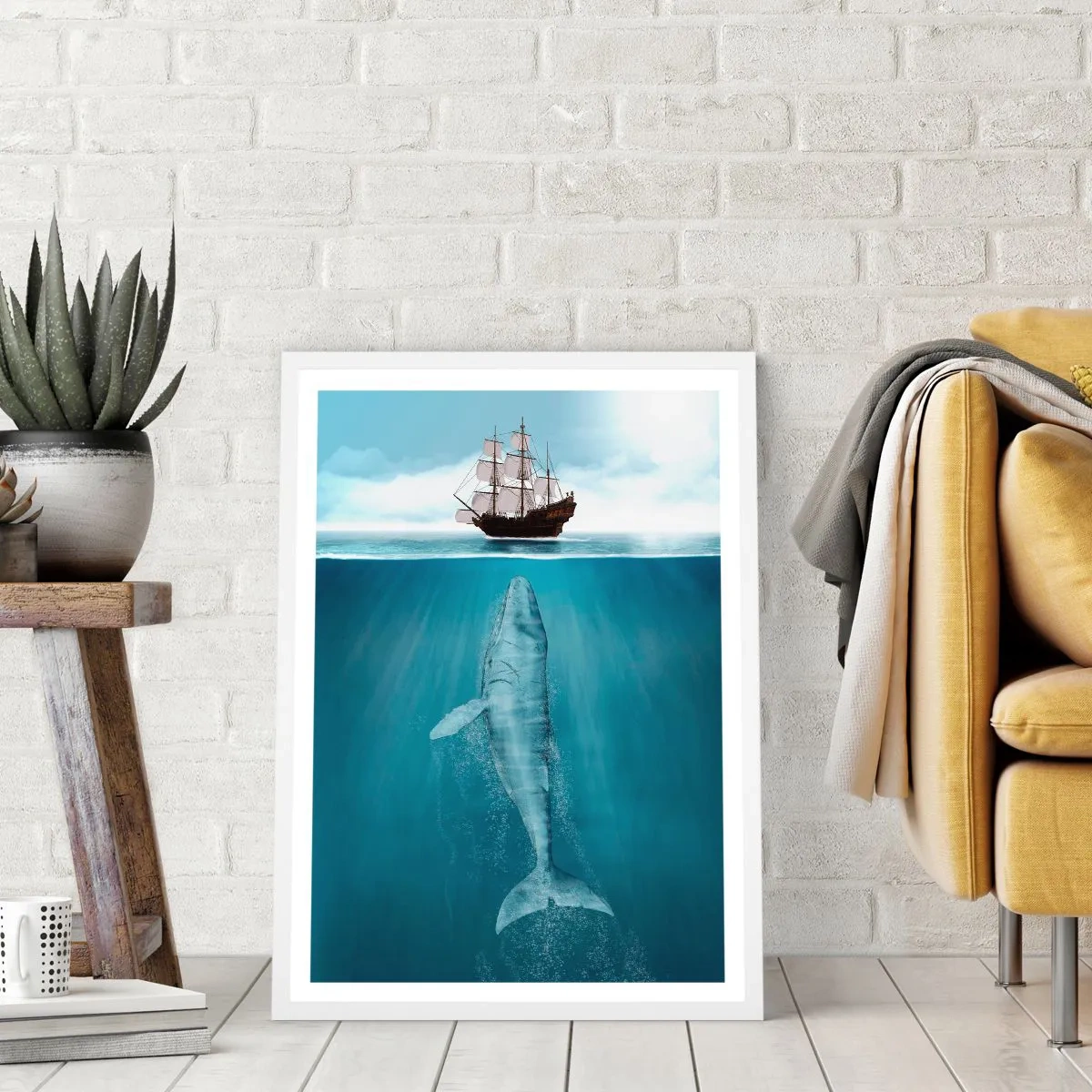 Poster in einem weißen Rahmen - Es ist besser, es nicht zu wissen - 50x70 cm