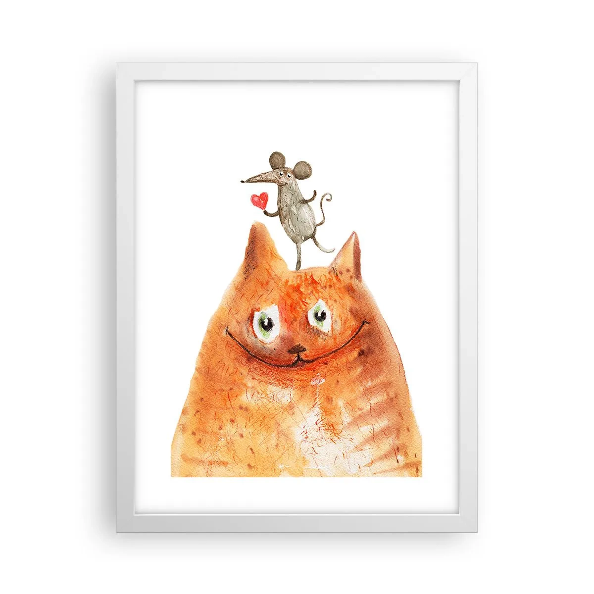 Poster in einem weißen Rahmen - Paradoxien der Liebe - 30x40 cm