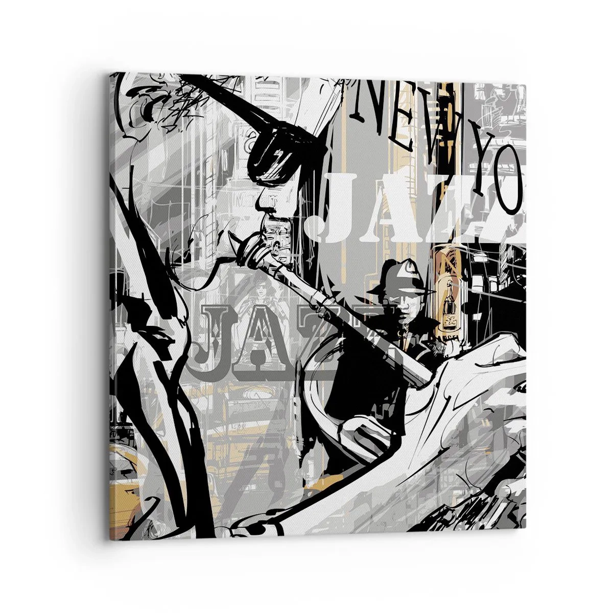 Bild auf Leinwand - Leinwandbild - Im Rhythmus von New York - 70x70 cm