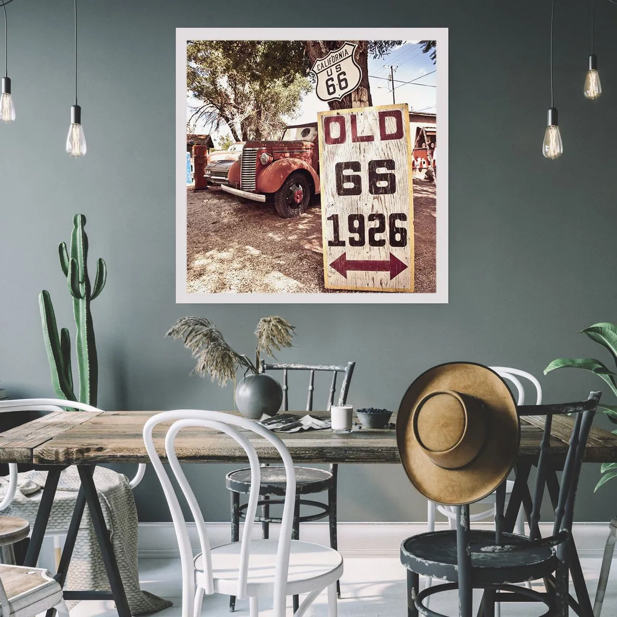 Poster - Die Legende der amerikanischen Provinz - 50x50 cm