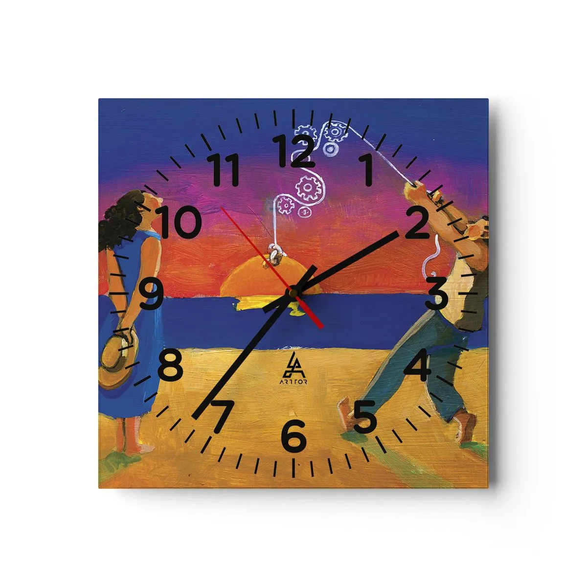 Wanduhr - Glasuhr - Mehr als ein Sternchen vom Himmel - 40x40 cm