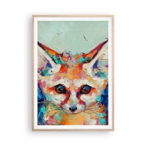 Poster in einem Rahmen aus heller Eiche - Bist du bereit für mich? - 70x100 cm