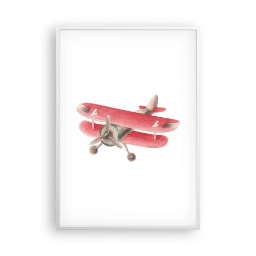 Poster in einem weißen Rahmen - Bereit für Höhenflüge - 70x100 cm