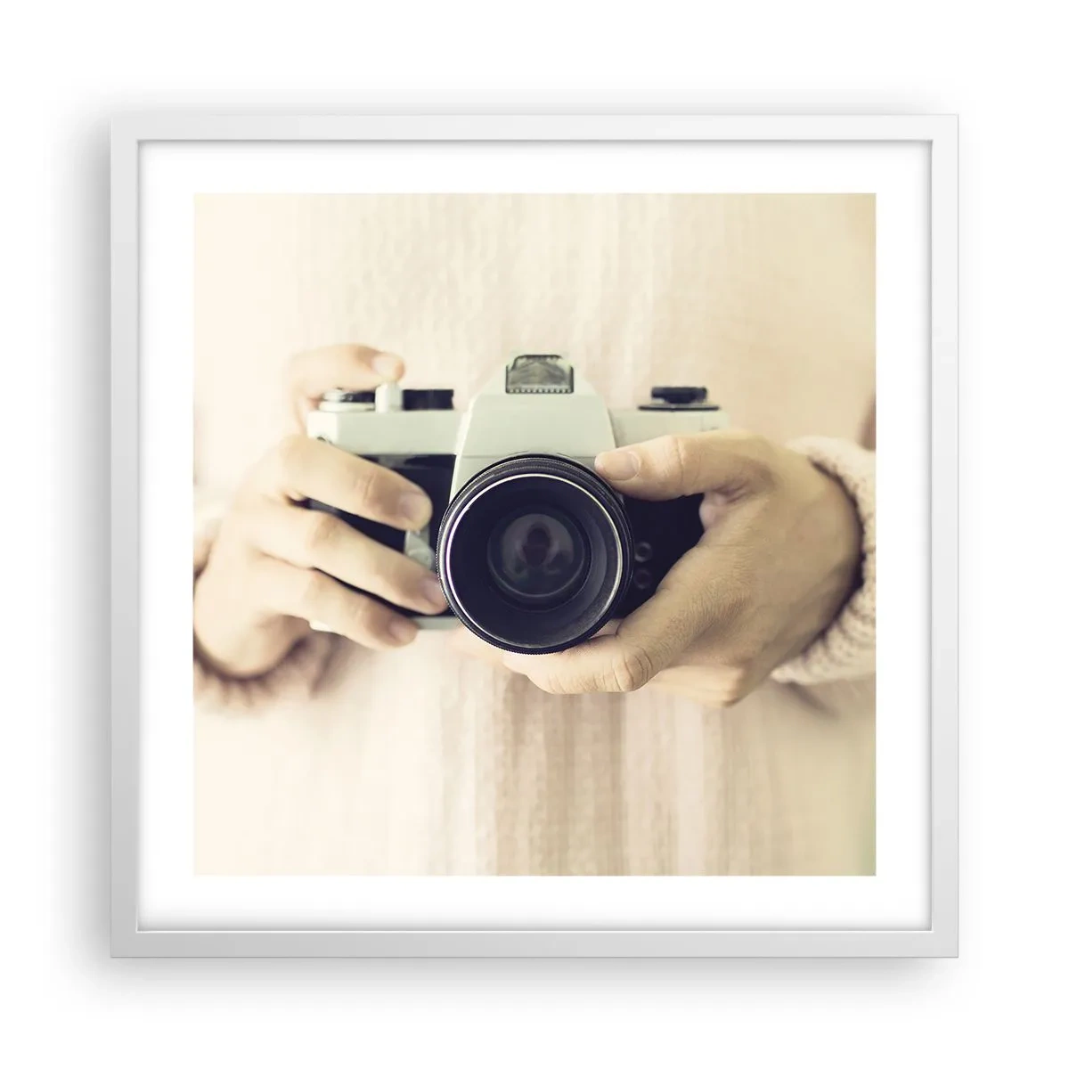 Poster in einem weißen Rahmen - Um mehr zu sehen ... - 50x50 cm