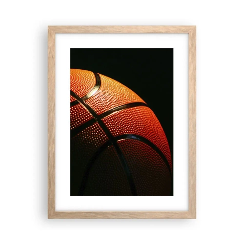 Poster in einem Rahmen aus heller Eiche - Schön wie ein Planet - 30x40 cm