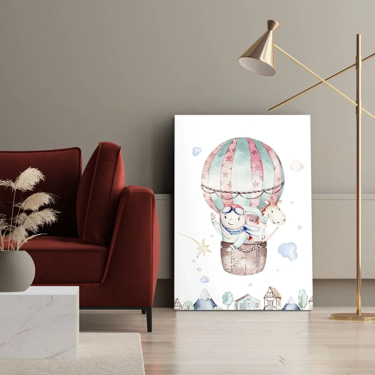 Bild auf Leinwand - Leinwandbild - Wir kommen bald zurück! - 80x120 cm