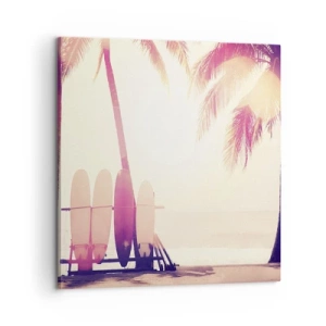 Bild auf Leinwand - Leinwandbild - Es wird ein toller Tag - 60x60 cm