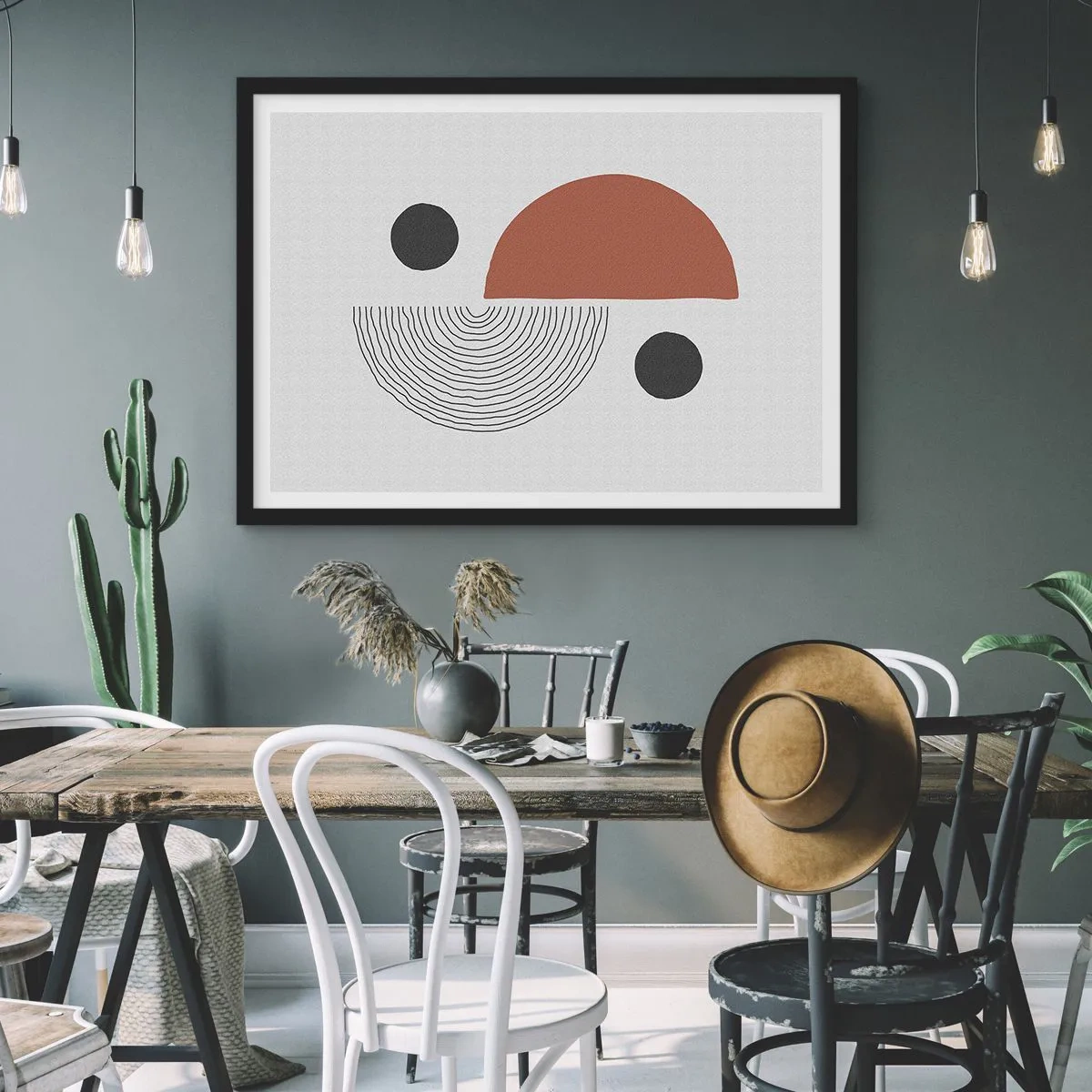 Poster in einem schwarzem Rahmen - Perfektion des Rades - 40x30 cm