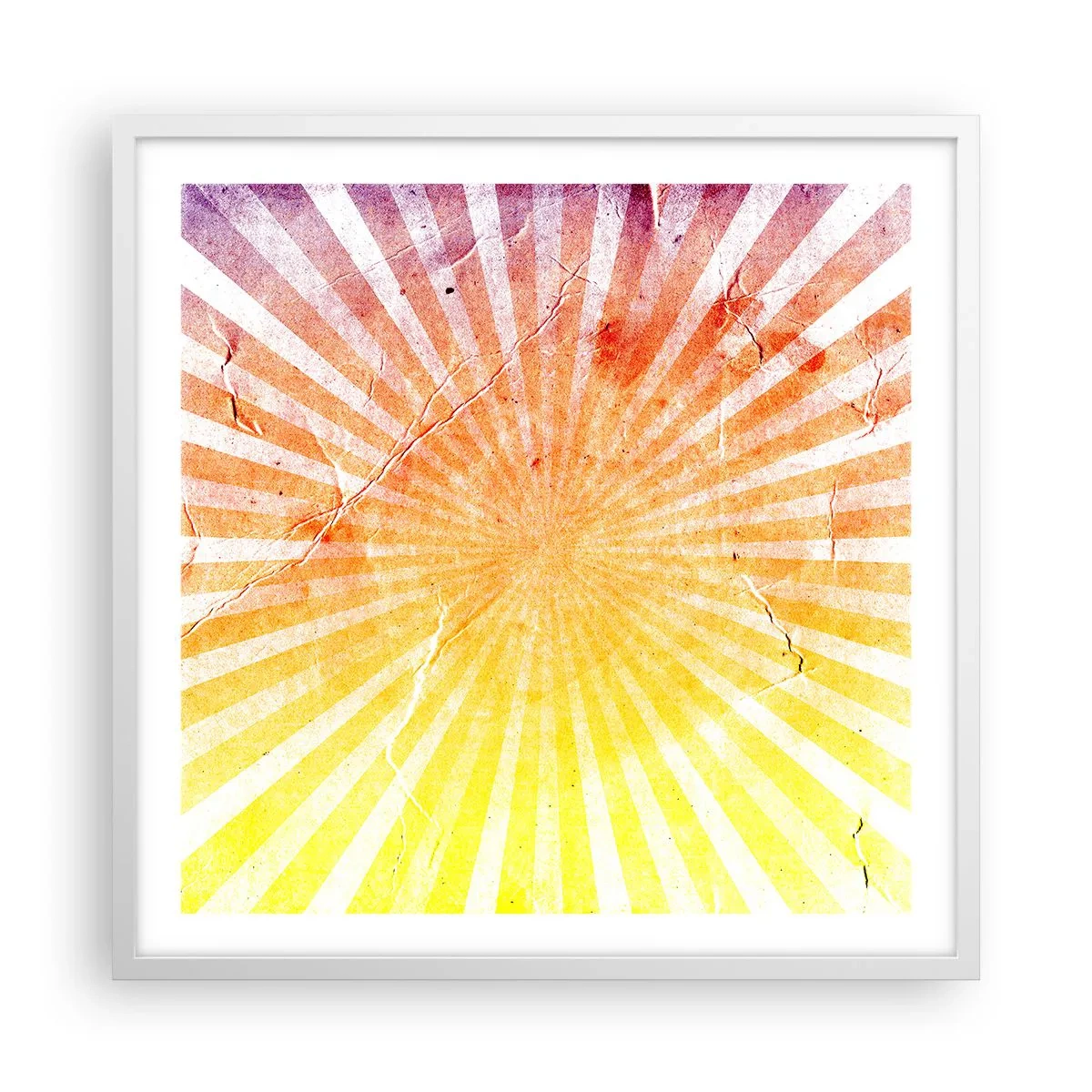 Poster in einem weißen Rahmen - Sonnenaufgänge und Sonnenuntergänge - 60x60 cm