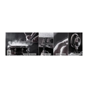Fototapeten Muster Premium Canvas - Der Puls der Musik - Musik, Ein Musikinstrument, Trommel - 100x30 cm