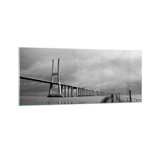 Glasbild - Bild auf glas - Jedem das Verdiente - 100x40 cm