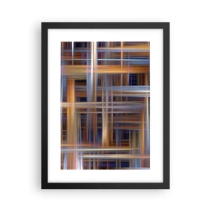 Poster in einem schwarzem Rahmen - Aus Licht gewebt - 30x40 cm