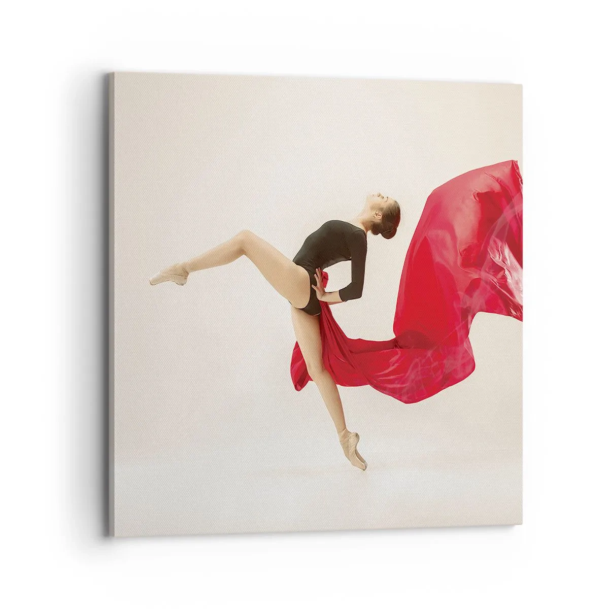 Bild auf Leinwand - Leinwandbild - Rot und Schwarz - 70x70 cm