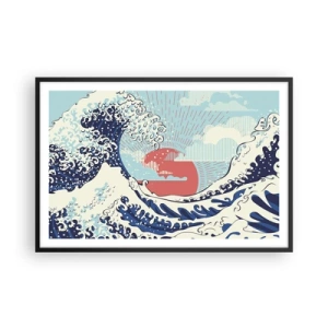 Poster in einem schwarzem Rahmen - Von japanischer Inspiration - 91x61 cm